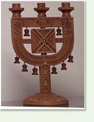 Wooden Candlestick, Dr. Roman Smyk collection
